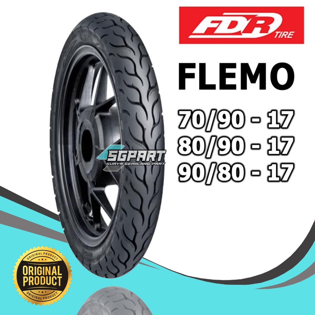 Ban Motor FDR Flemo Ring 17 70/90 -17 80/90 -17 90/80 -17 (BUKAN TUBLES)
