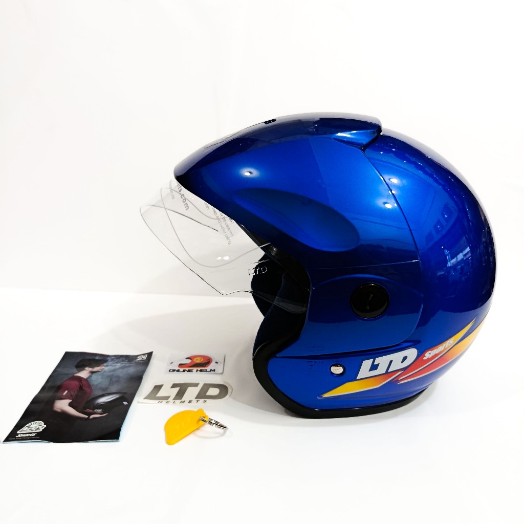 HELM LTD SPORTS 100% ORIGINAL warna biru
