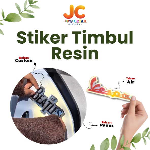 

JC STIKER TIMBUL RESIN/ STIKER RESIN/ STIKER PREMIUM/ STIKER LOGO TIMBUL