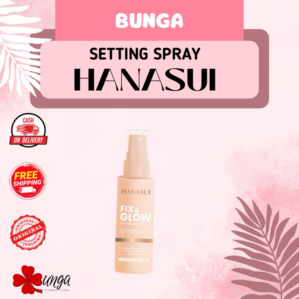 BUNGA - Hanasui Setting Spray / Setting Spray Hanasui / Hanasui Fix & Glow Setting Spray