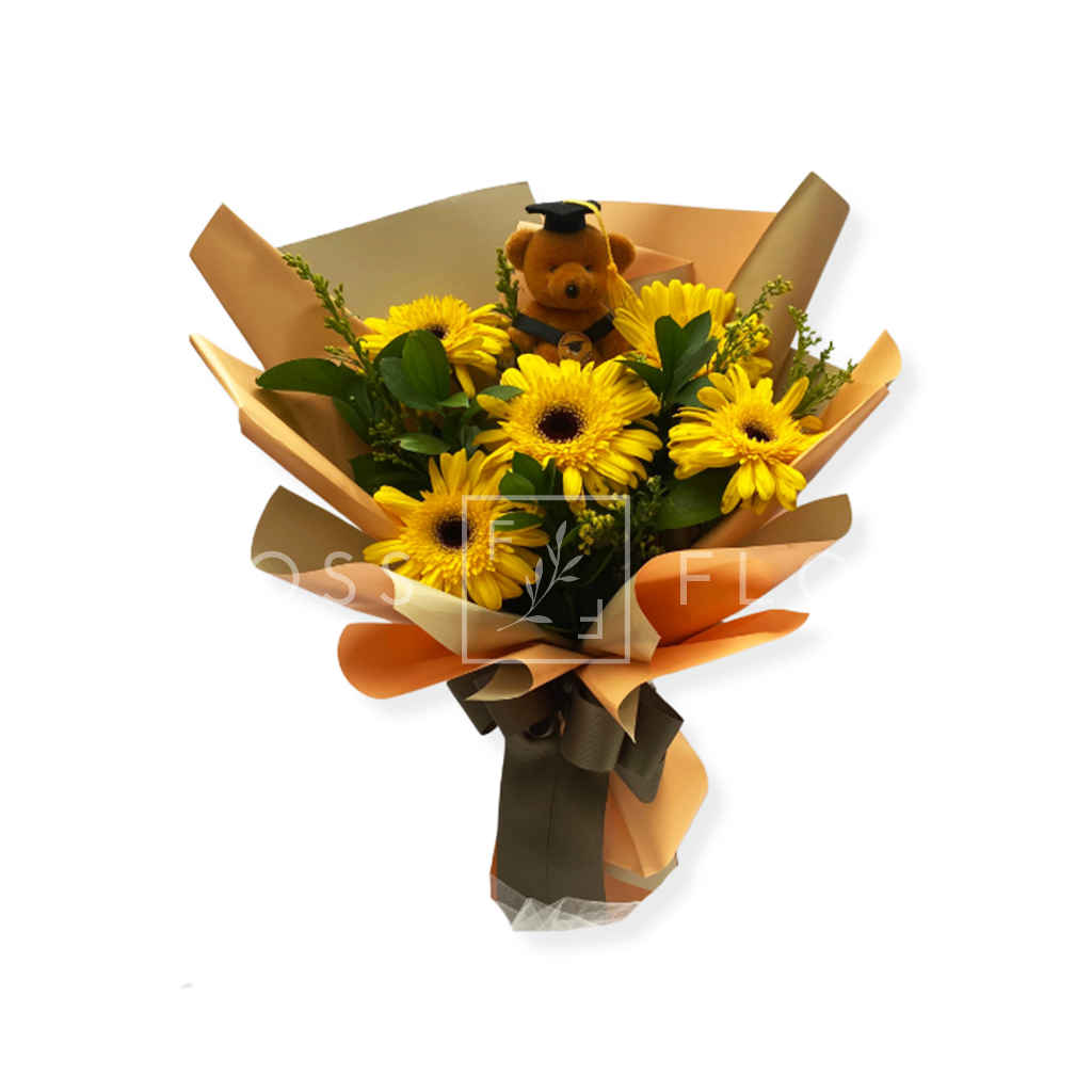 Buket Bunga Wisuda / Buket Bunga Asli / Buket Bunga Graduation