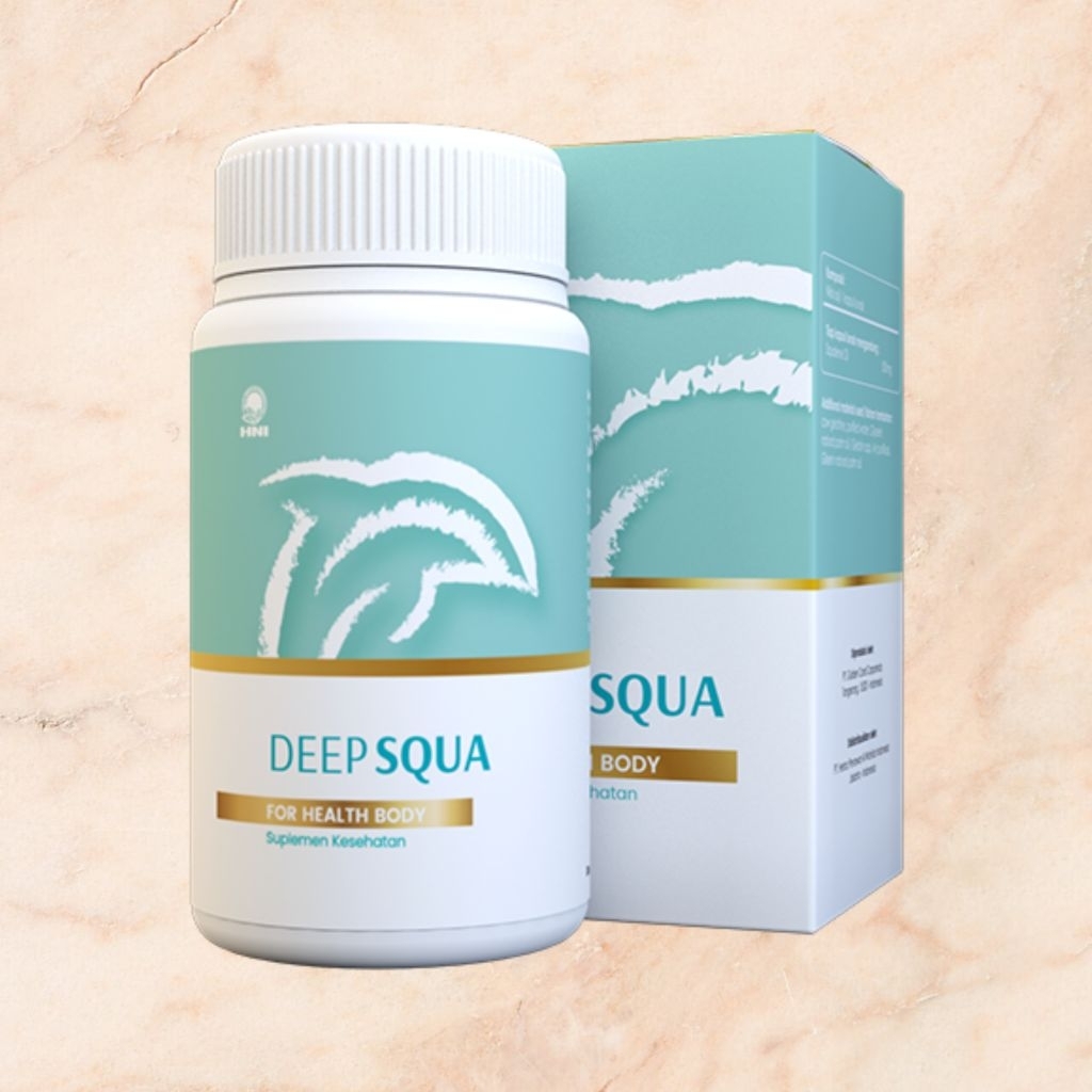 DEEP SQUA HNI HPAI | OBAT HERBAL MEMELIHARA KESEHATAN JANTUNG | MENGANDUNG MINYAK HATI IKAN HIU (SQU