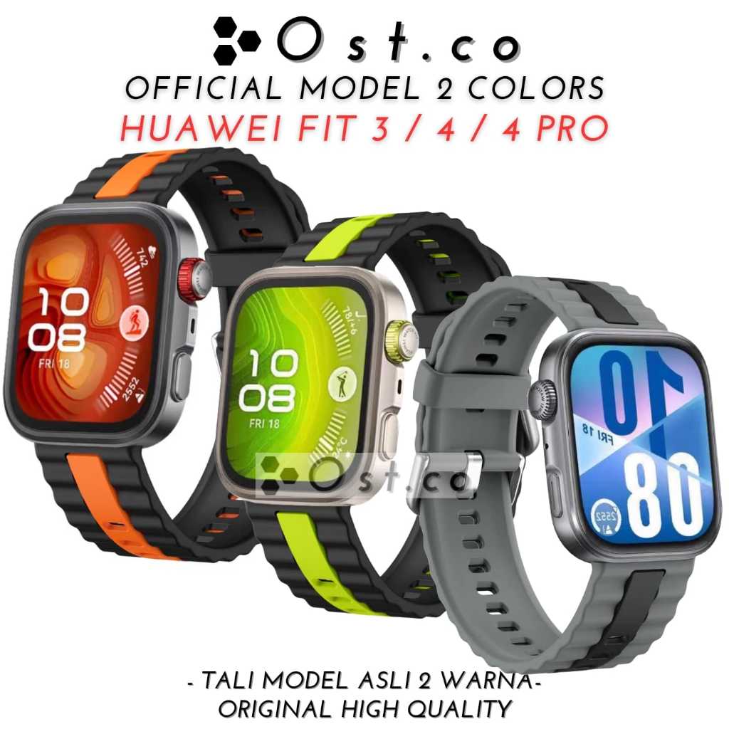 Strap Huawei Watch Fit 4 / 4pro / Huawei Watch Fit 3 Strap Huawei Watch 4 Pro Tali Silicone Huawei F