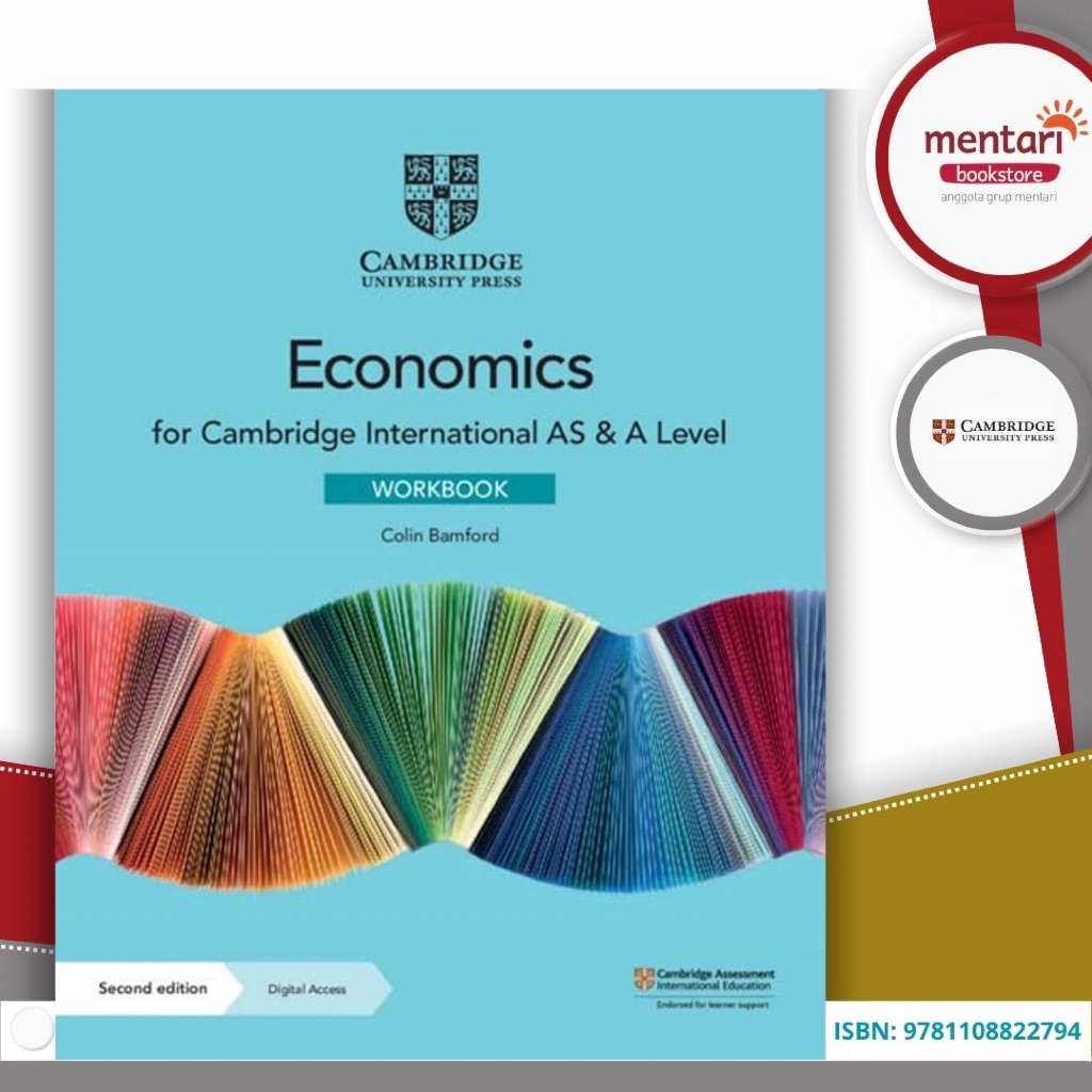 Mentari Bookstore - Cambridge International AS & A Level Economics Workbook with Digital Access (2 Y