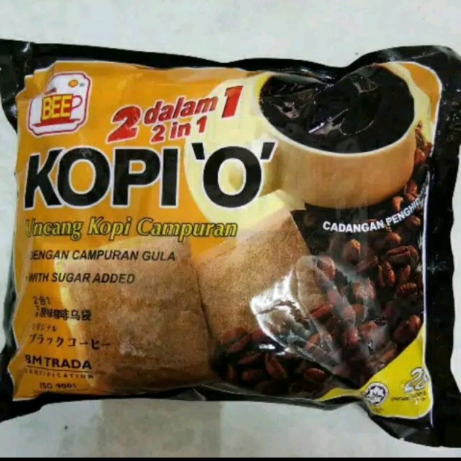

[oddsolshop] pekanbaru/20 Saset Bee Kopi O 2in1 Dengan Campuran Gula Bubuk Minum Coffee Powder Mix