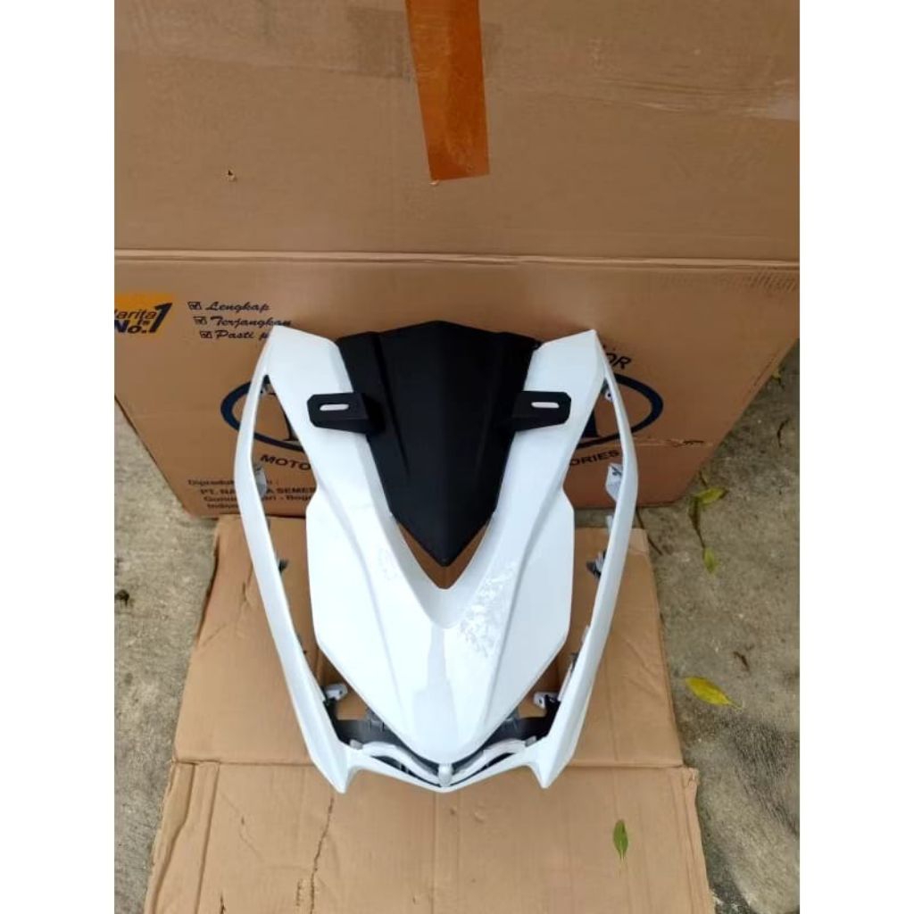 Tameng besar kecil beat new led deluxe thn 2020-2023 Putih