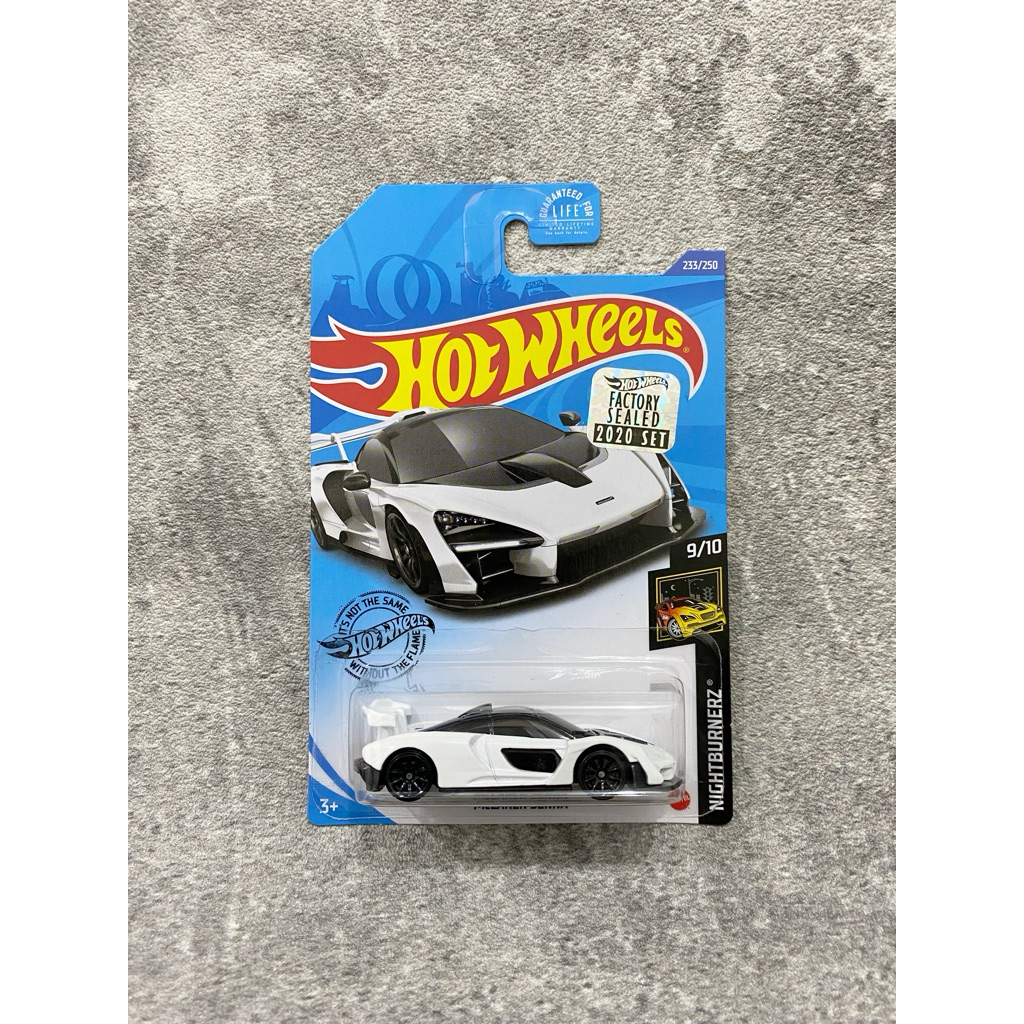 Hot Wheels McLaren Senna Putih Factory Sealed FS (Nightburnerz 2020)