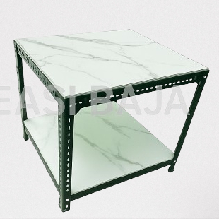 Meja Kompor Multi Fungsi Rangka Besi Siku Alas Keramik Kuat Dan Murah