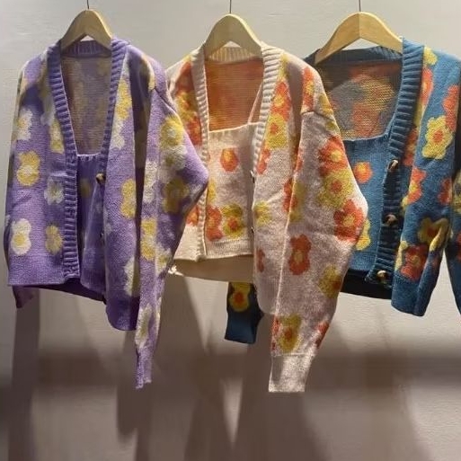 Cardigan Set Flower