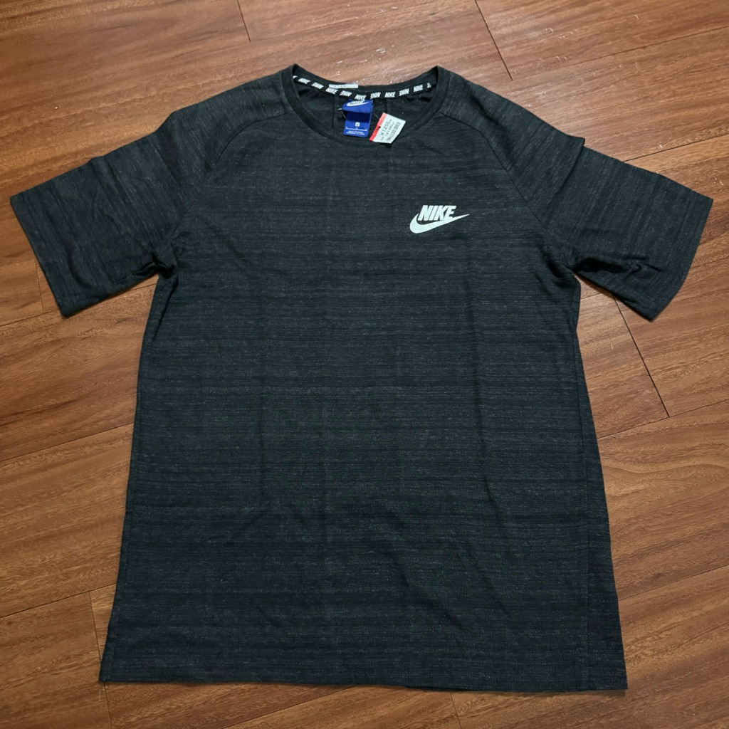 Jersey Running Nike Abu Tua Hitam - Size S