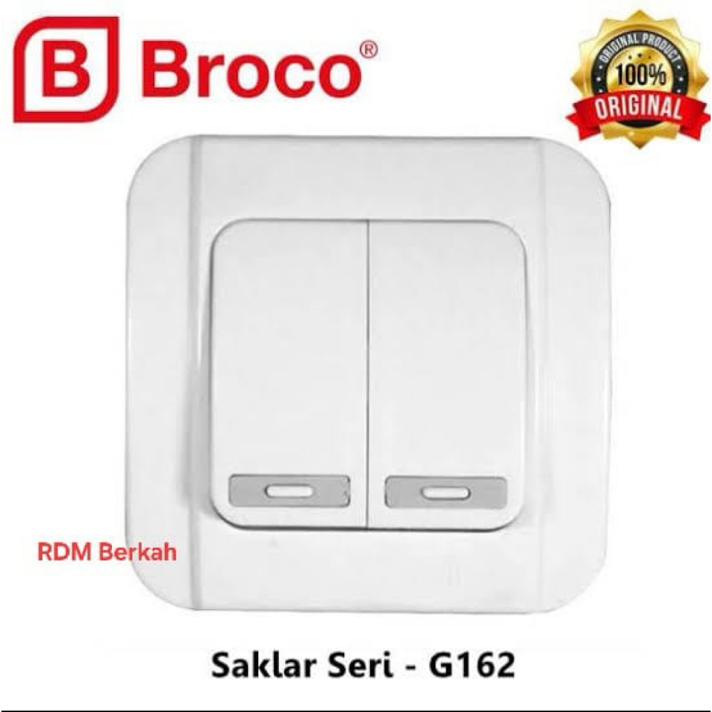 BROCO SAKLAR SAKLAR BROCO seri galleo SAKLAR GANDA warna snow white
