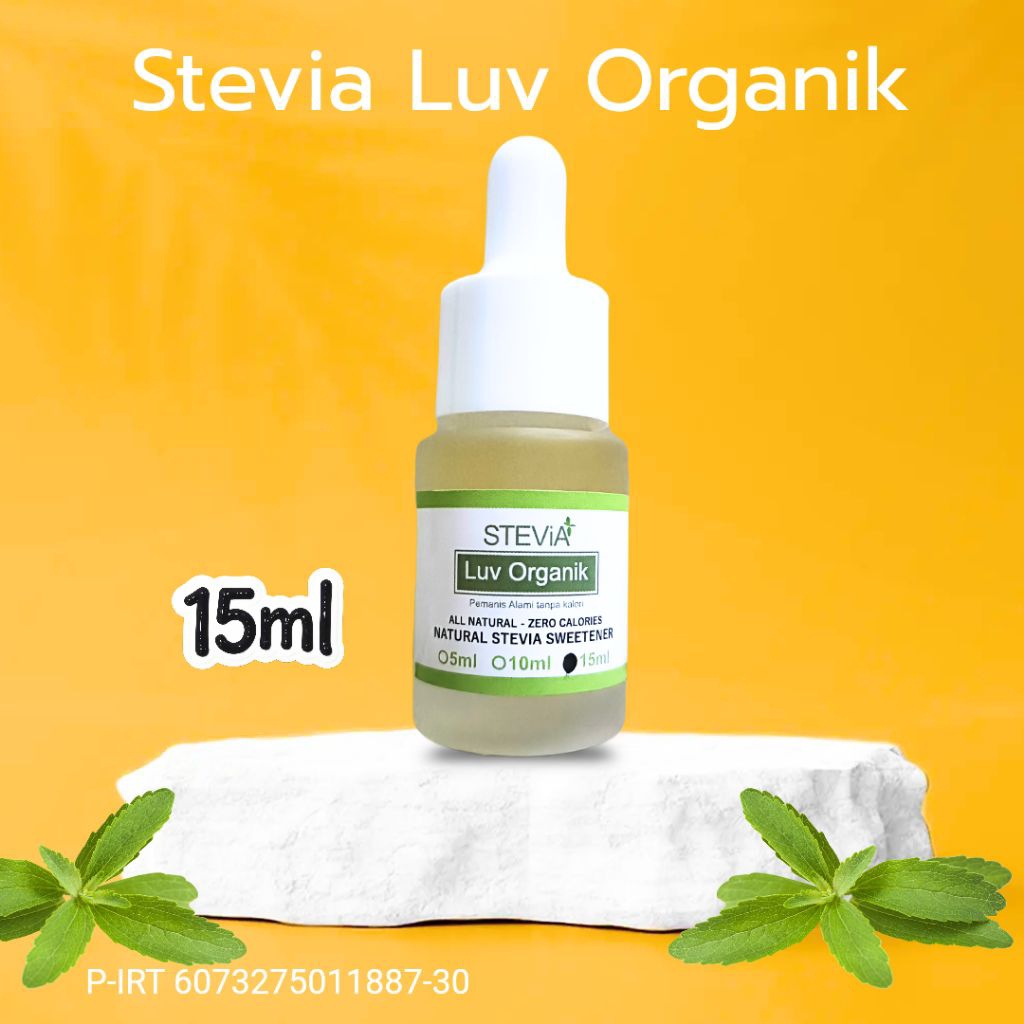 

Stevia Luv 15ml | Pemanis Alami Stevia Tanpa Kalori | Gula Diet & Diabetes Friendly