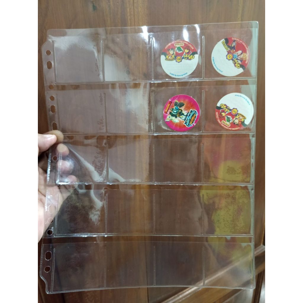 1 Pack Refill Album Tazos / Koin Holder