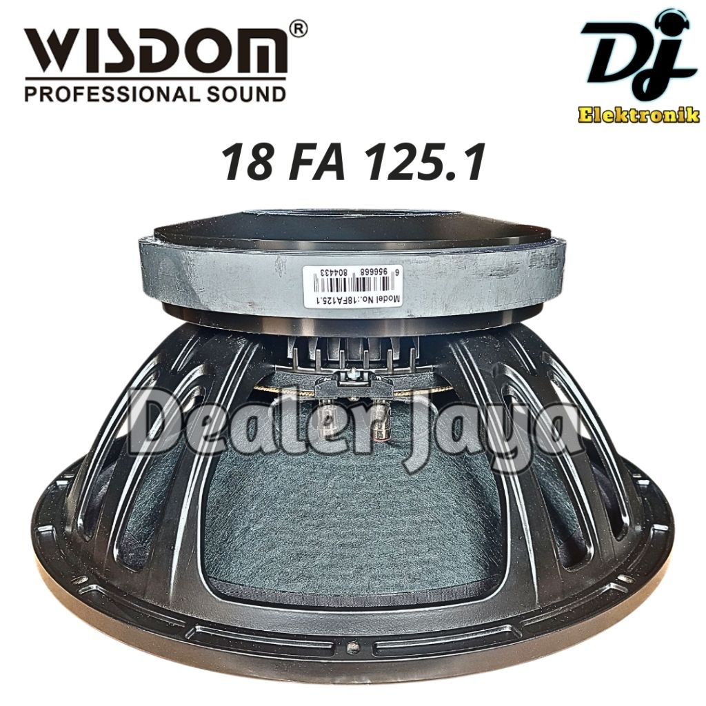 Speaker Komponen Wisdom 18 FA 125.1 / 18 FA 125,1 / 18FA125.1 - 18 inch