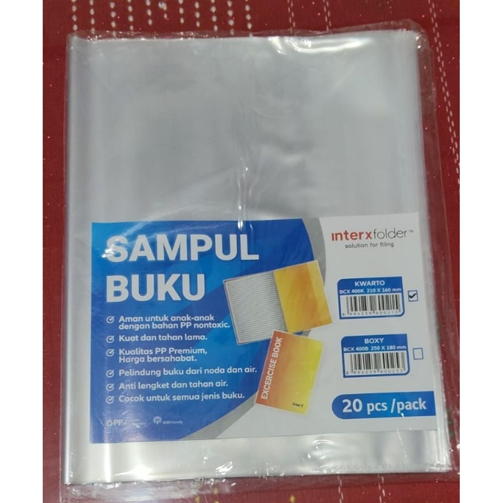 

Sampul Buku Plastik Inter X folder( 1 pack isi 20 pcs )