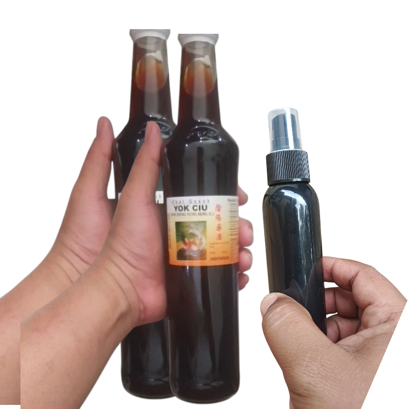 120ml arak gosok yokciu ; arak yokciu spray botol ; arak gosok china ; pegal linu keseleo pegal pega