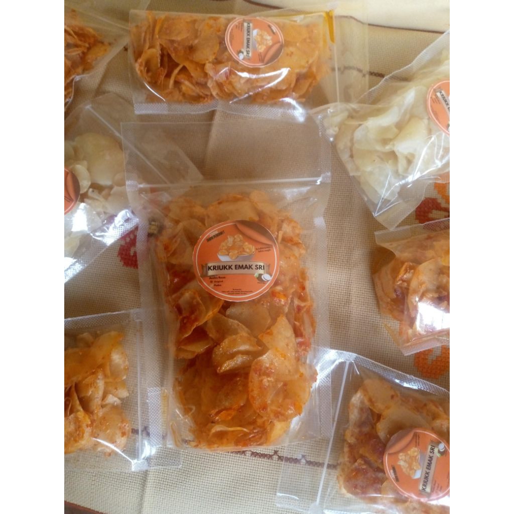 

KRIUKK EMAK SRI– Keripik Talas Asli | Cemilan Gurih Rumahan Khas Banyumas | Tanpa Pengawet | Harga Murah