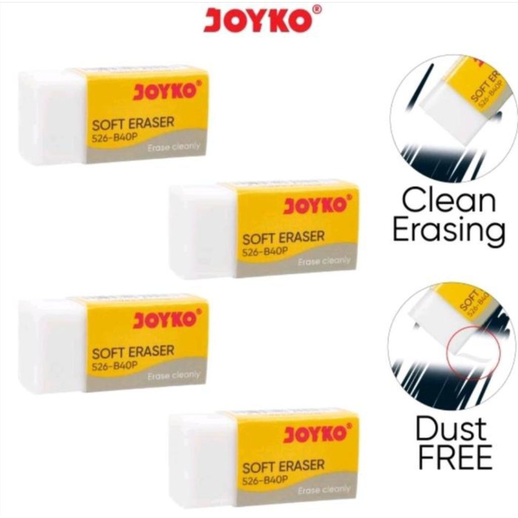 

penghapus eraser pensil joyko B526-B40BL putih kecil
