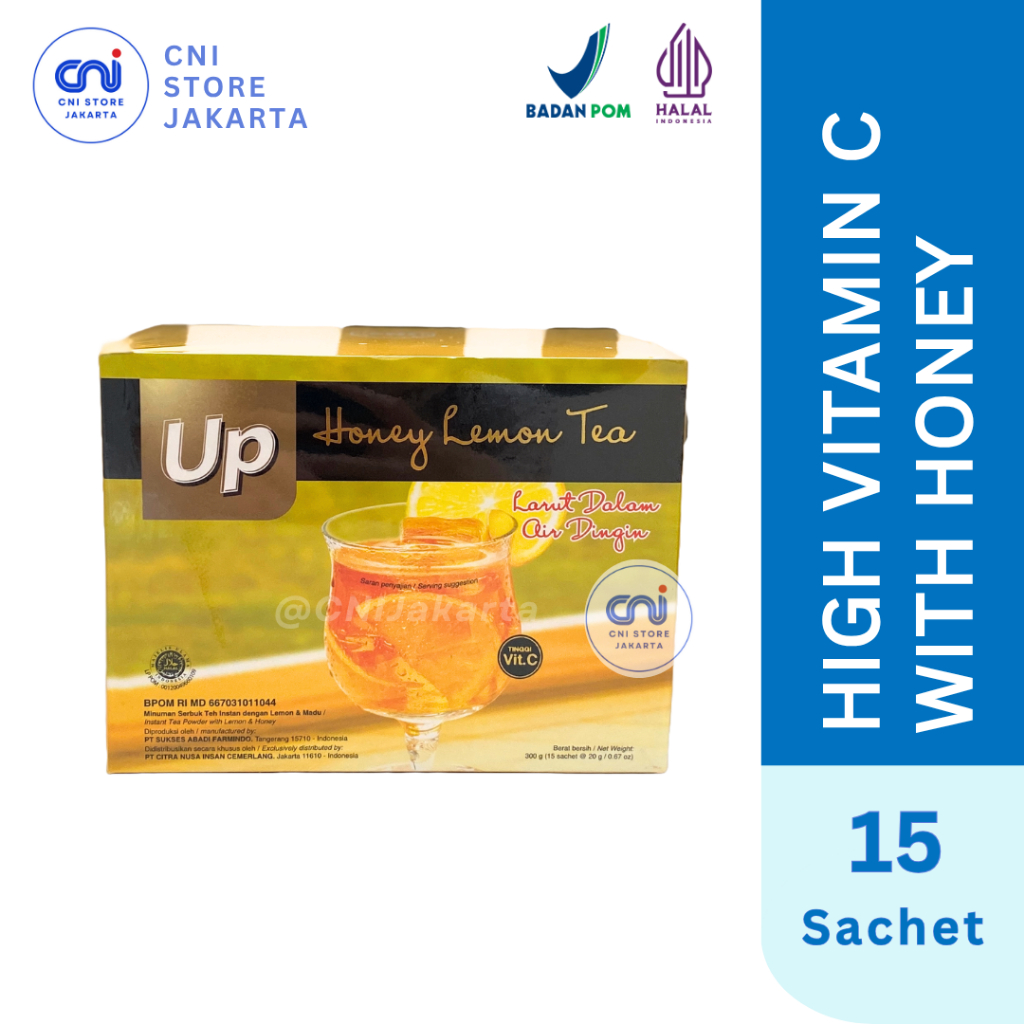 

UP HONEY LEMON TEA 15 Sachet - Minuman Instan Lemon Tea dengan VITAMIN C & MADU