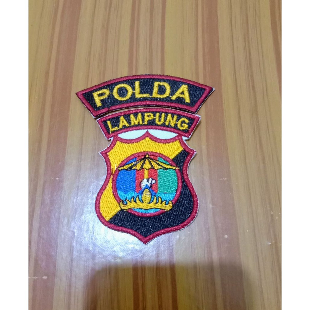 BORDIR LOGO POLDA LAMPUNG