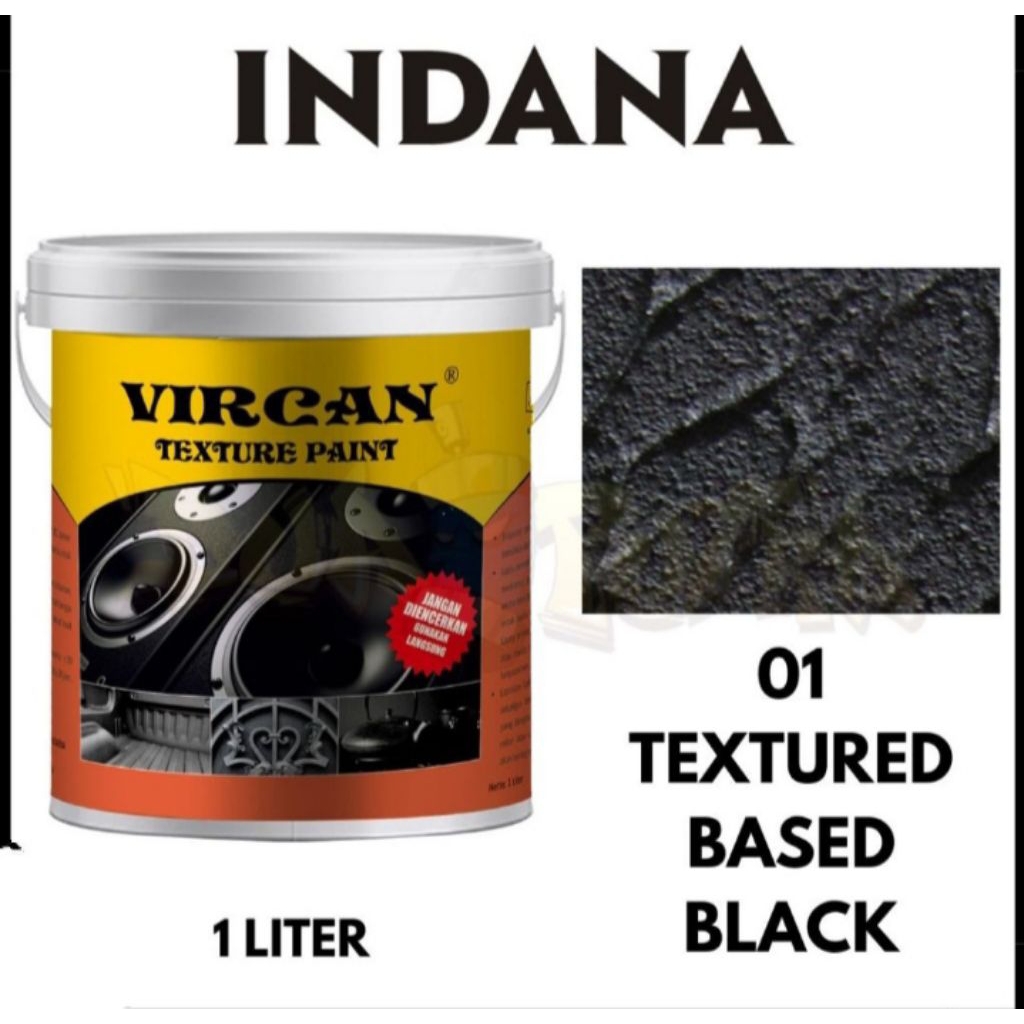 Cat Vircan Tekstur 5 Kg Warna Hitam