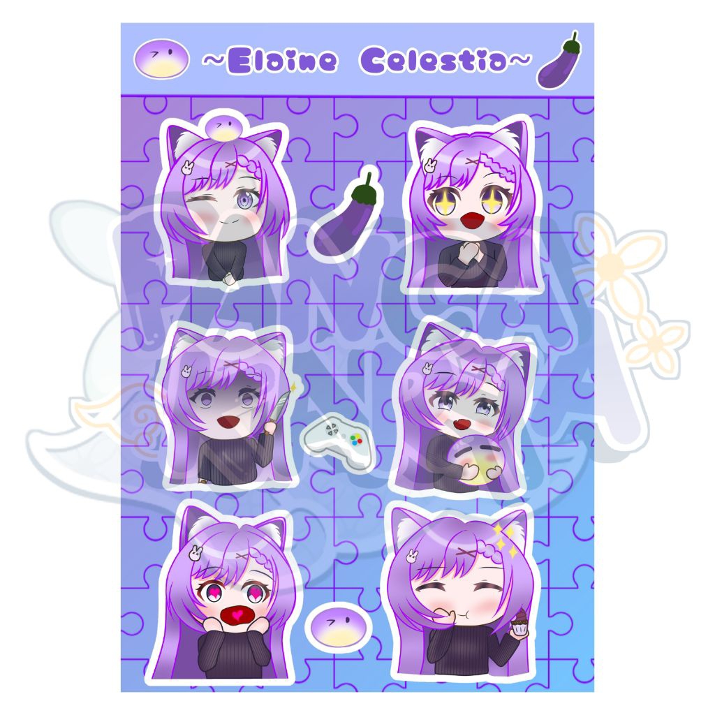 

Sticker Elaine Celestia SET-A