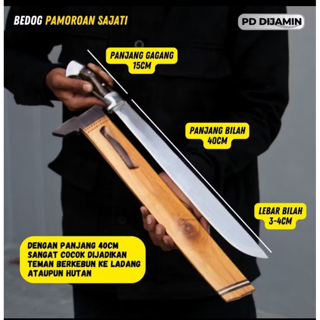 GOLOK > Golok Kebun Pamoroan | Perkakas Kebun Multifungsi