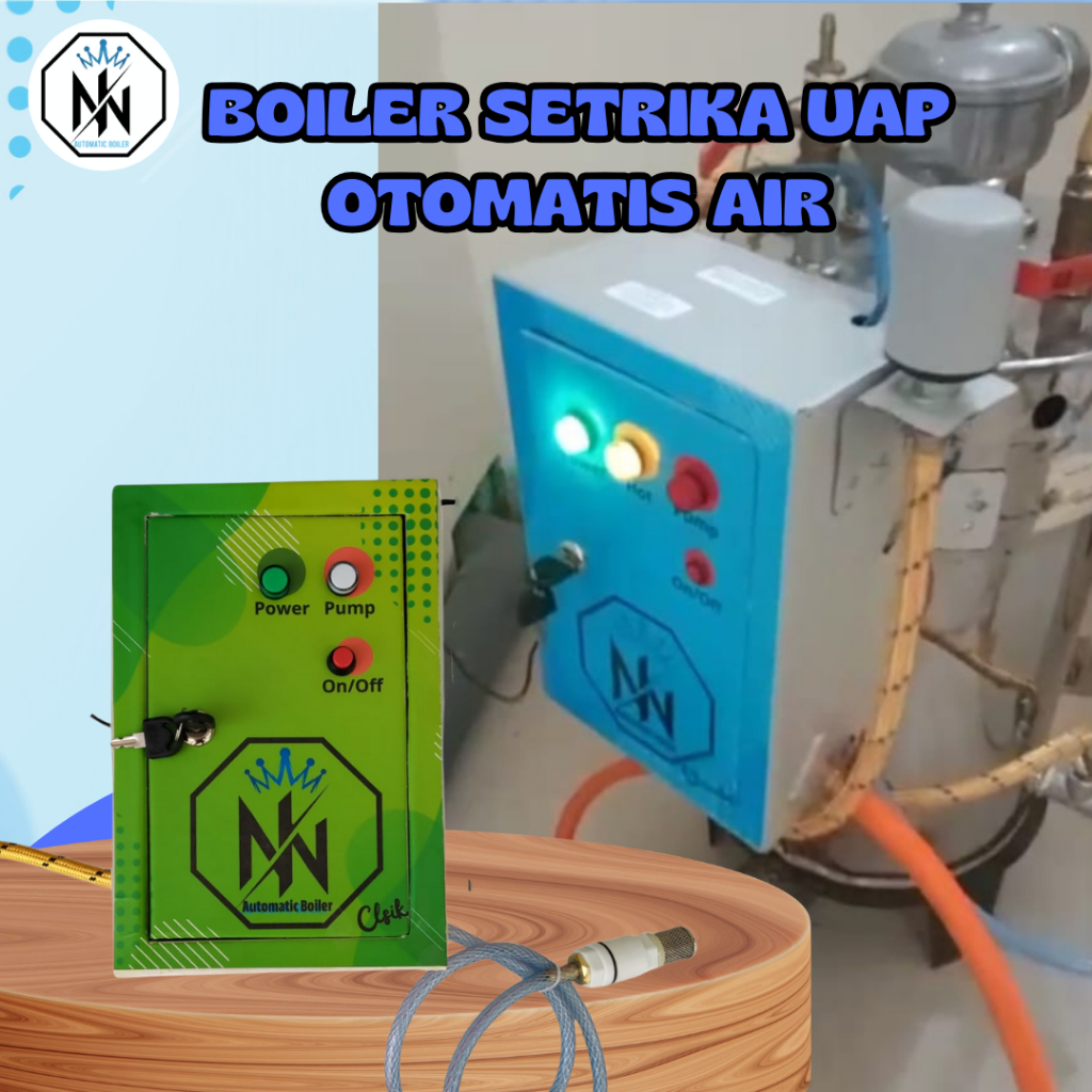 Panel Mesin Boiler Setrika Uap Otomatis Air