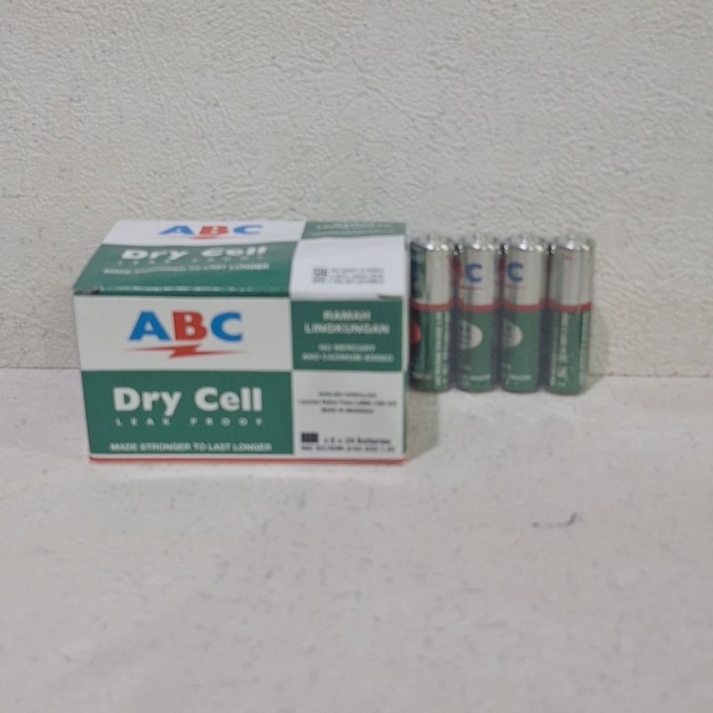 BATERAI ABC HIJAU AA A2 HIJAU ISI 4 BATERAI