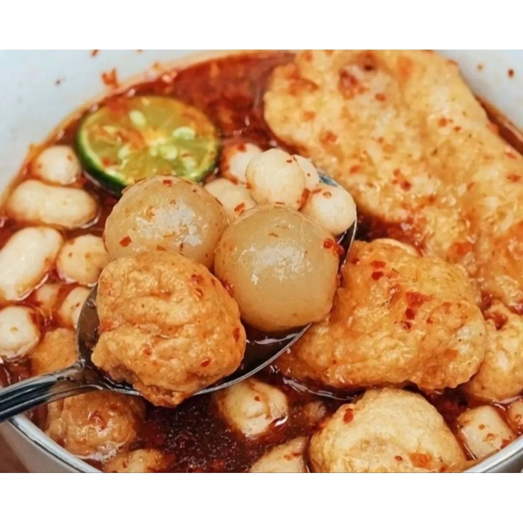 

baso aci isi ayam suwir mercon pedas gurih baso 5 biji paket 25 bungkus miyazawa food mon