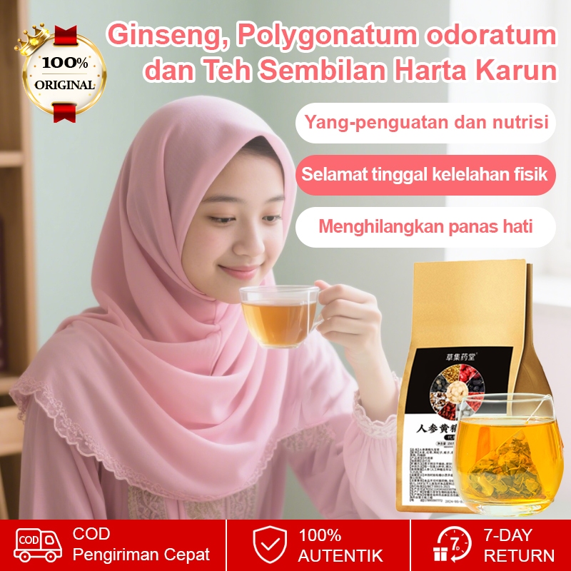

❤️Beli 2 gratis 2❤️Teh Sembilan Herbal dengan Ginseng dan Goji Kantong Teh untuk Menjaga Hati dan Ginjal (Kemasan Individu) Menambah Energi dan Mengatasi Kelelahan Teh Kesehatan Herbal Alami Teh Kesehatan dan Kebugaran Pria