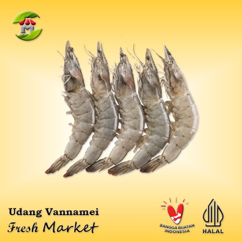 

RB [JAKBAR] Udang Vannamei Utuh Pack 450gr - 500gr