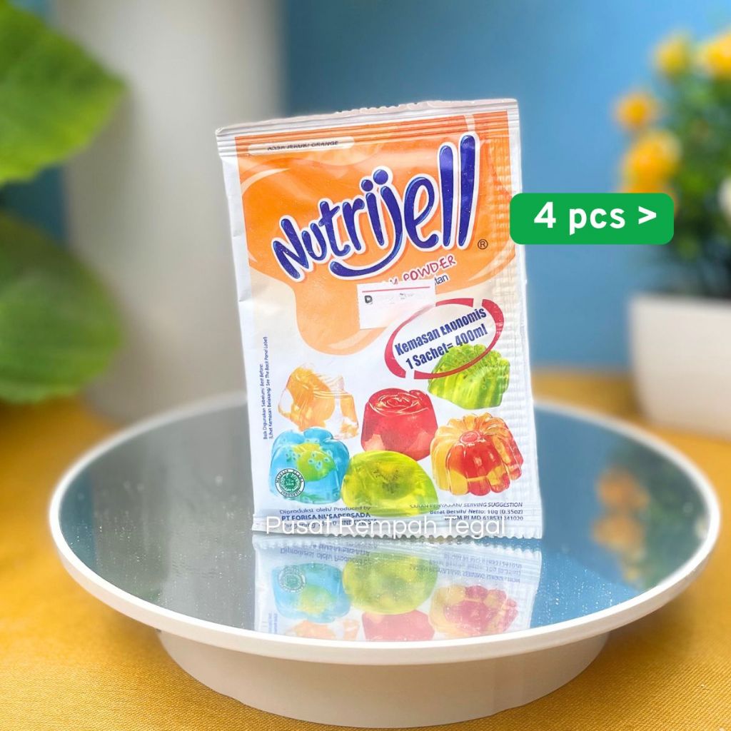 

Paket Isi 4 Nutrijell Jelly Powder Rasa Jeruk Isi 10gr 1 Sachet = 400ml Jeli Serbuk Instan Kemasan Ekonomis