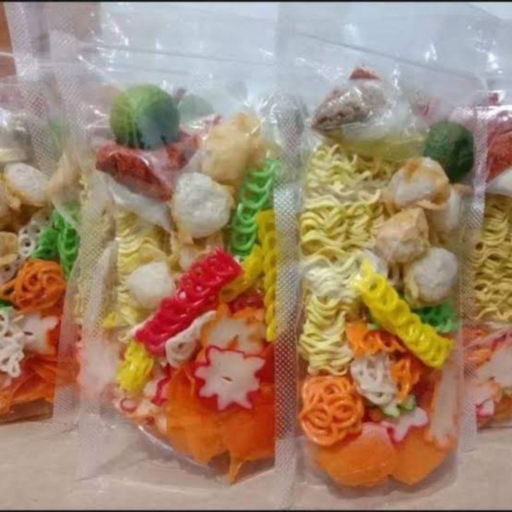 

seblak instan pouch,dengan bumbu khas kencur dan cabai asli