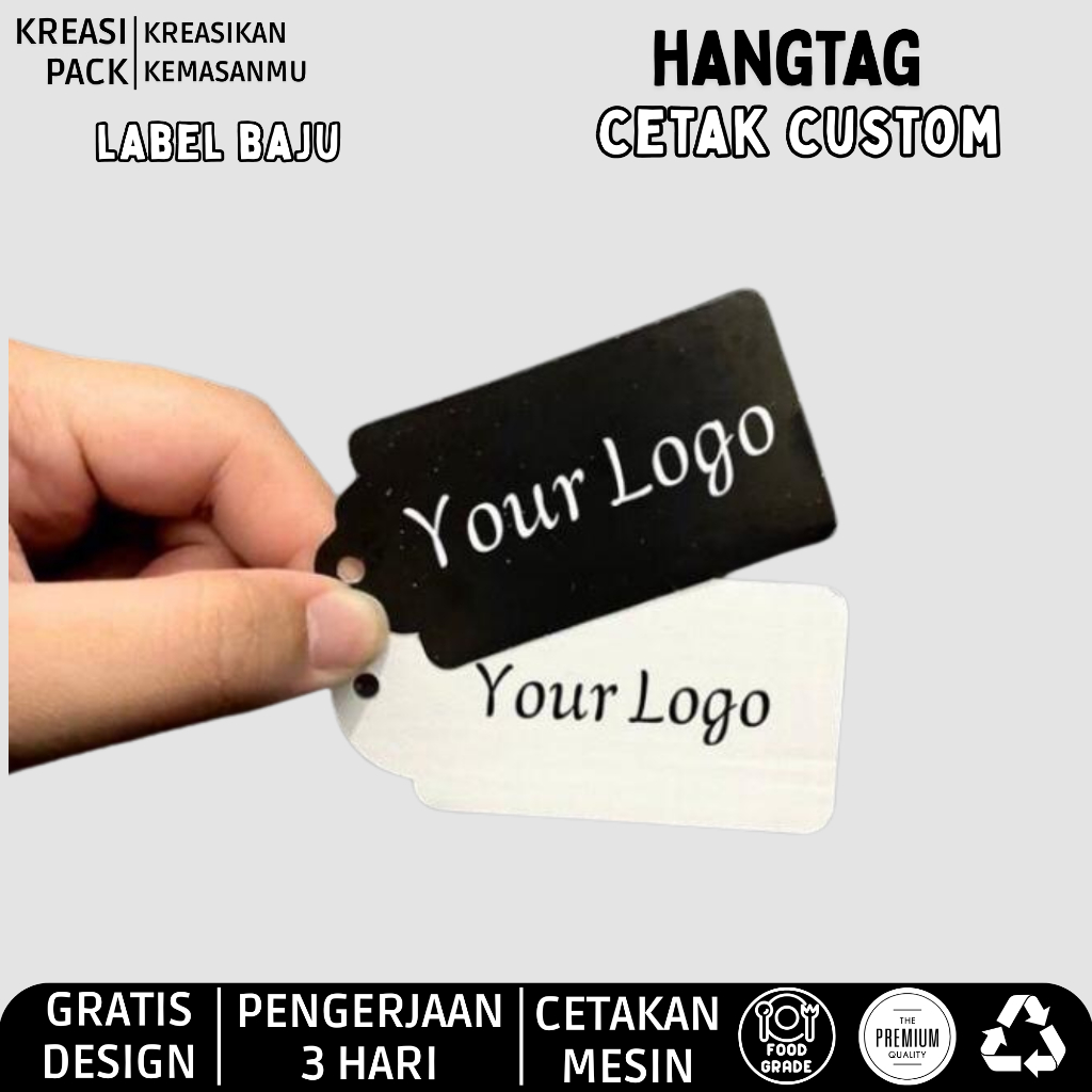 

Cetak Hangtag Label Merk 1000 PCS