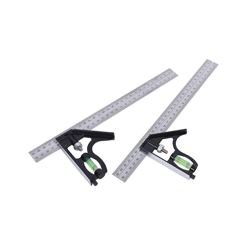 

Penggaris Siku Waterpass Mistar 30cm garisan alat ukur stainless serbaguna