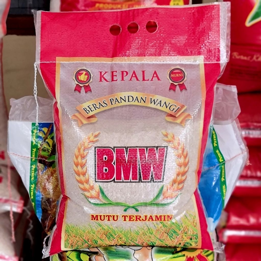 

Beras BMW merah super beras wangi enak pulen dan putih