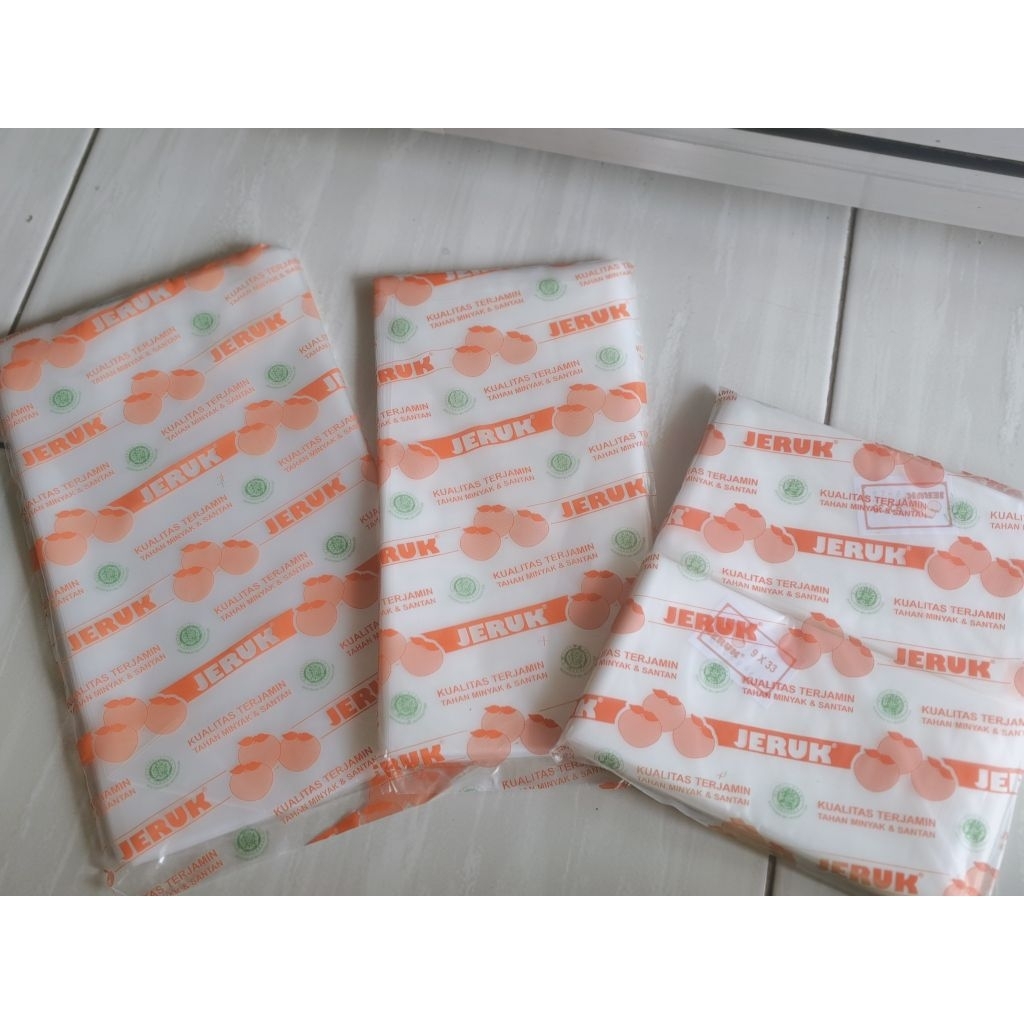 Kantong Plastik PE Jeruk 9x33 Packing Bungkus Anti Panas