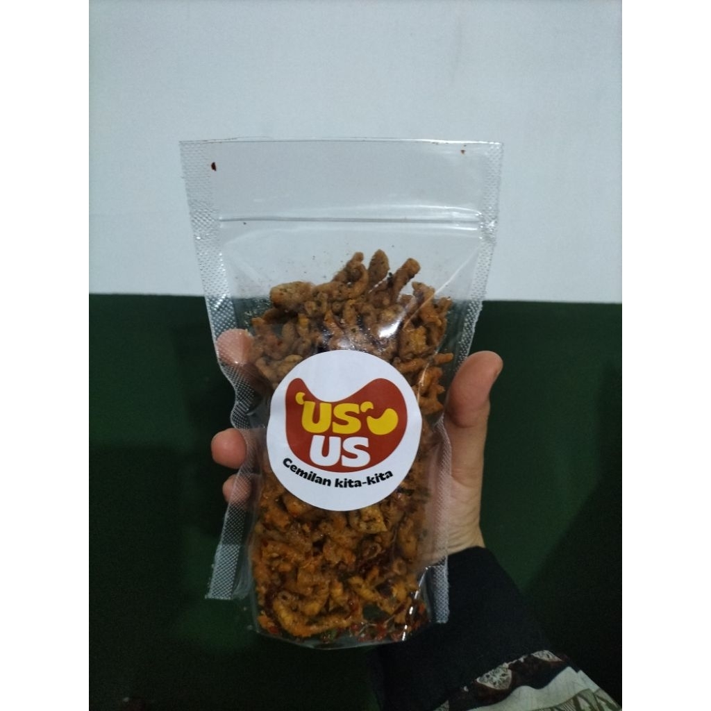 

Usus crispy bumbu cikruh pedas jeruk US US Cemilan
