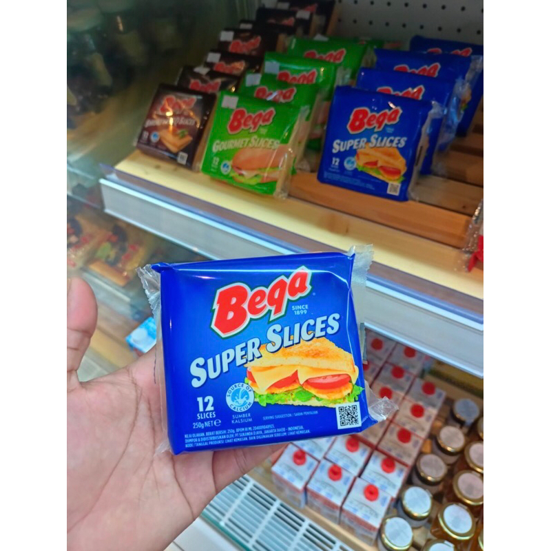 

[oddsolshop] pekanbaru/Bega Super Slices 12 Lembar 250GR Keju Sandwich Cheese Slice Burger