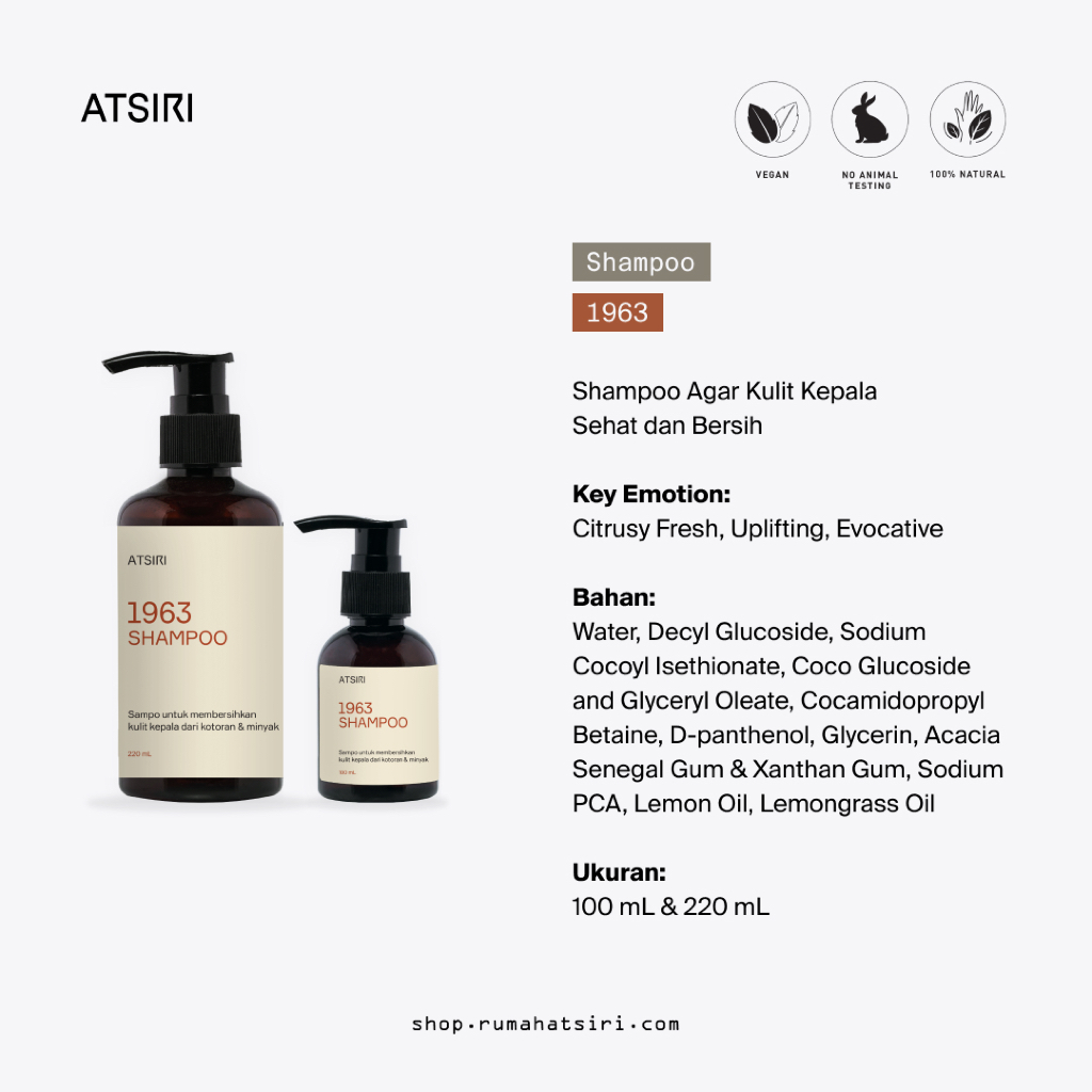 Rumah Atsiri 1963 Shampoo