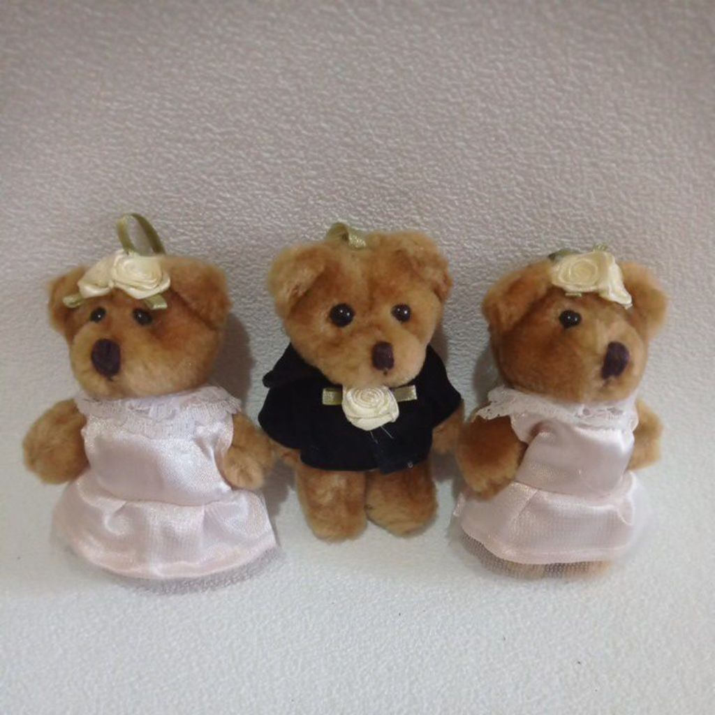 boneka gantungan Teddy/ boneka beruang mini/ boneka Teddy kostum