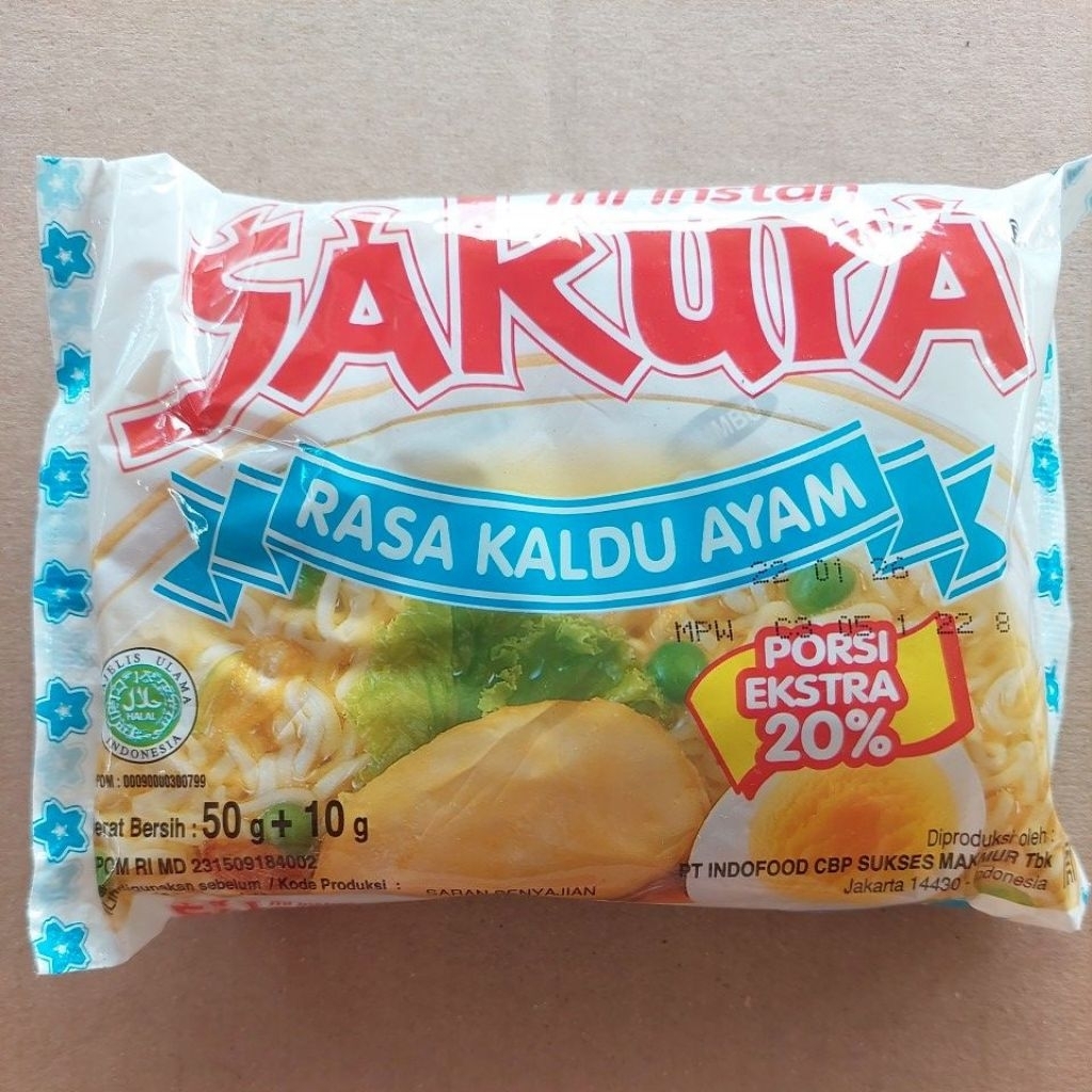 

Mie Sakura Rasa Kaldu Ayam 1 Dus Isi 40 Bks
