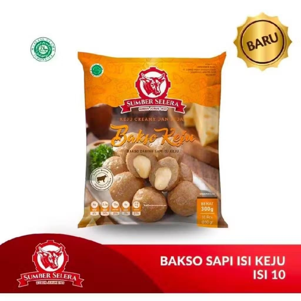 

baso keju sumber selera , baso sapi 300g
