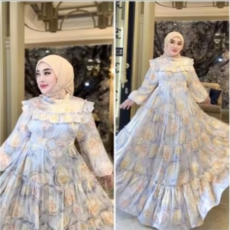 dress set sutra Shellasaukia terbaru