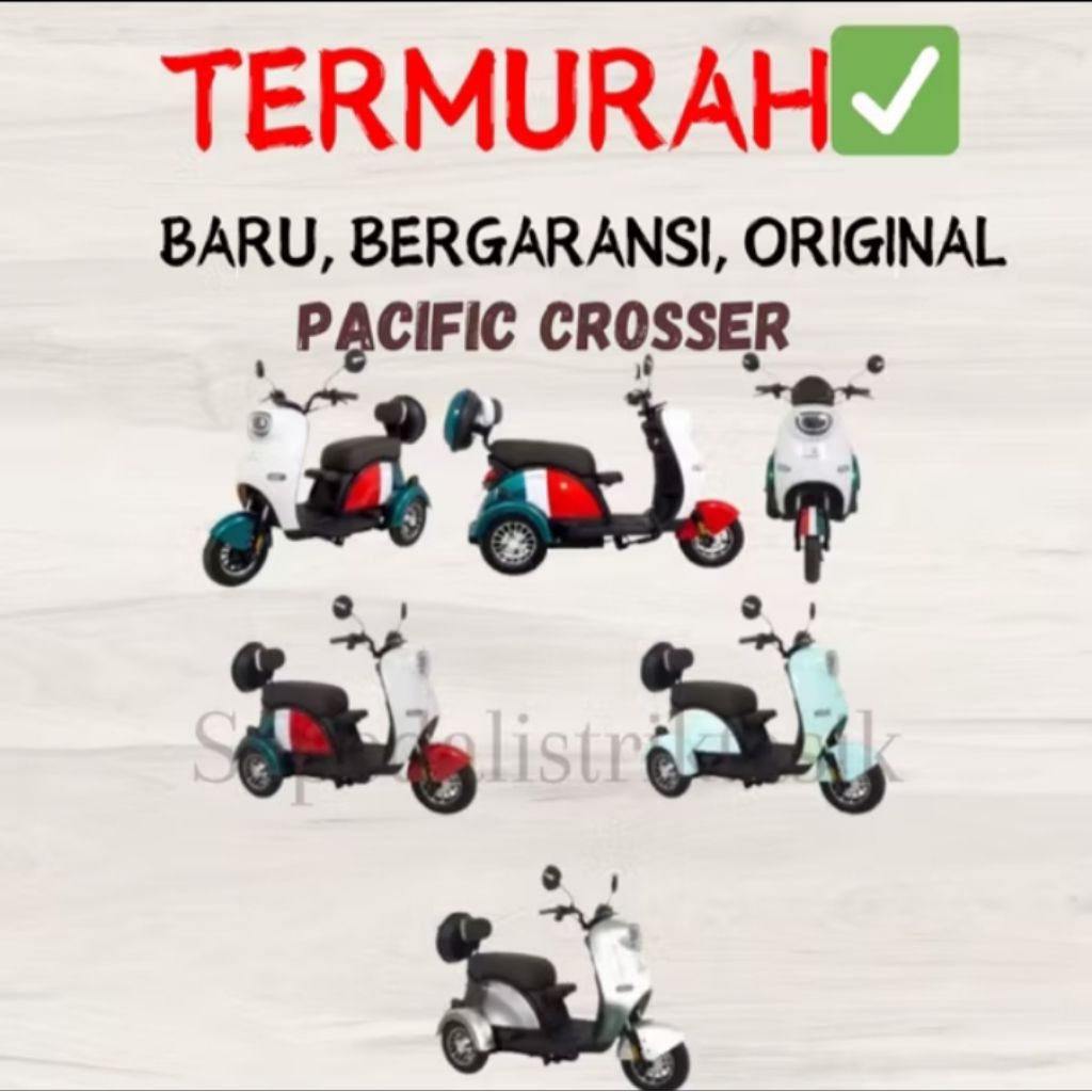 sepeda listrik roda3 pacific crosser original