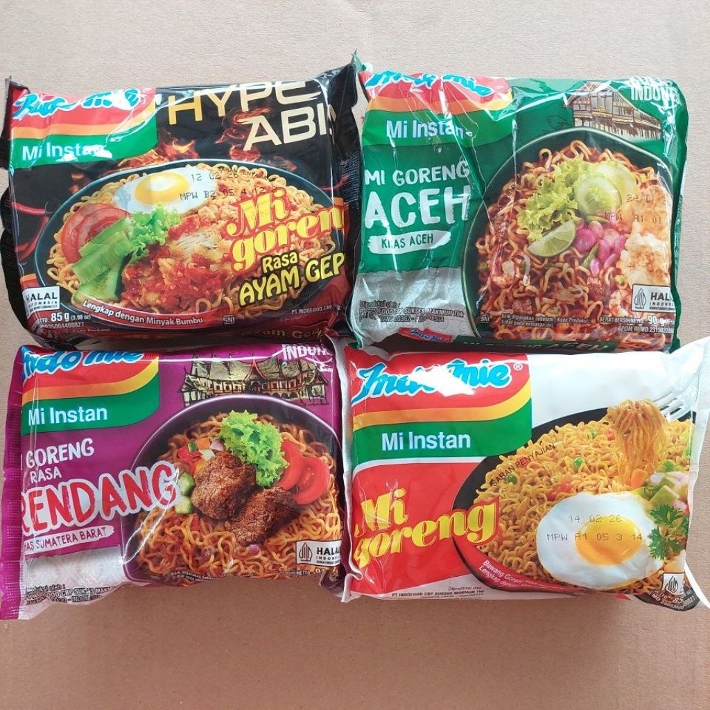 

Indomie Instant Goreng/Ayam Geprek/Aceh/Rendang 1 Pcs
