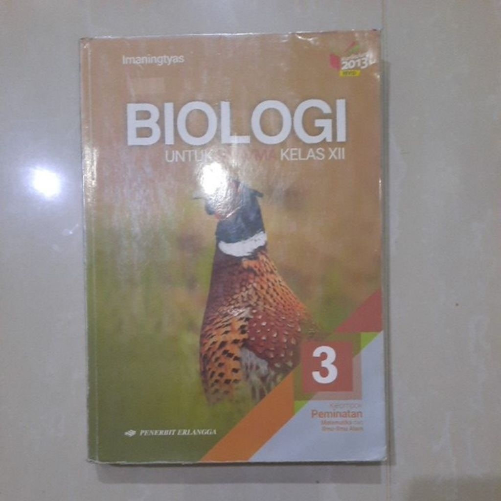 Buku Cetak Biologi kelas 12 kurikulum 2013 ‼️BUKU BEKAS‼️