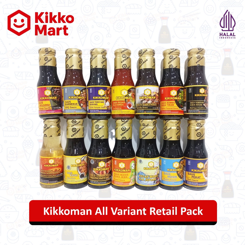 

Kikkoman Saus 150–300gr – Pilih Varian Favoritmu! Saus Siap Pakai Halal untuk Masakan Jepang, Korea, Asia – Cocok untuk Rice Bowl, Tumisan, BBQ, dan Masakan Harian