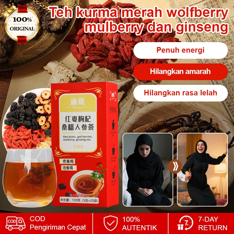 

❤️Beli 3 gratis 2❤️【Penguat Ginjal】Teh Goji, Murbei, dan Ginseng Teh Kesehatan Pria Teh untuk Menyehatkan Ginjal Mengatasi Kelelahan akibat Begadang Teh Kombinasi Ginseng Teh Herbal Tradisional Tiongkok